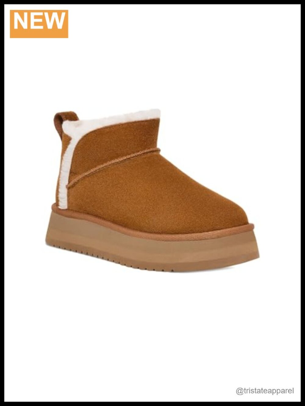 Koolaburra by UGG Koola Ultra Mini Platform Ankle Bootie Suede Faux Fur Pull-On
